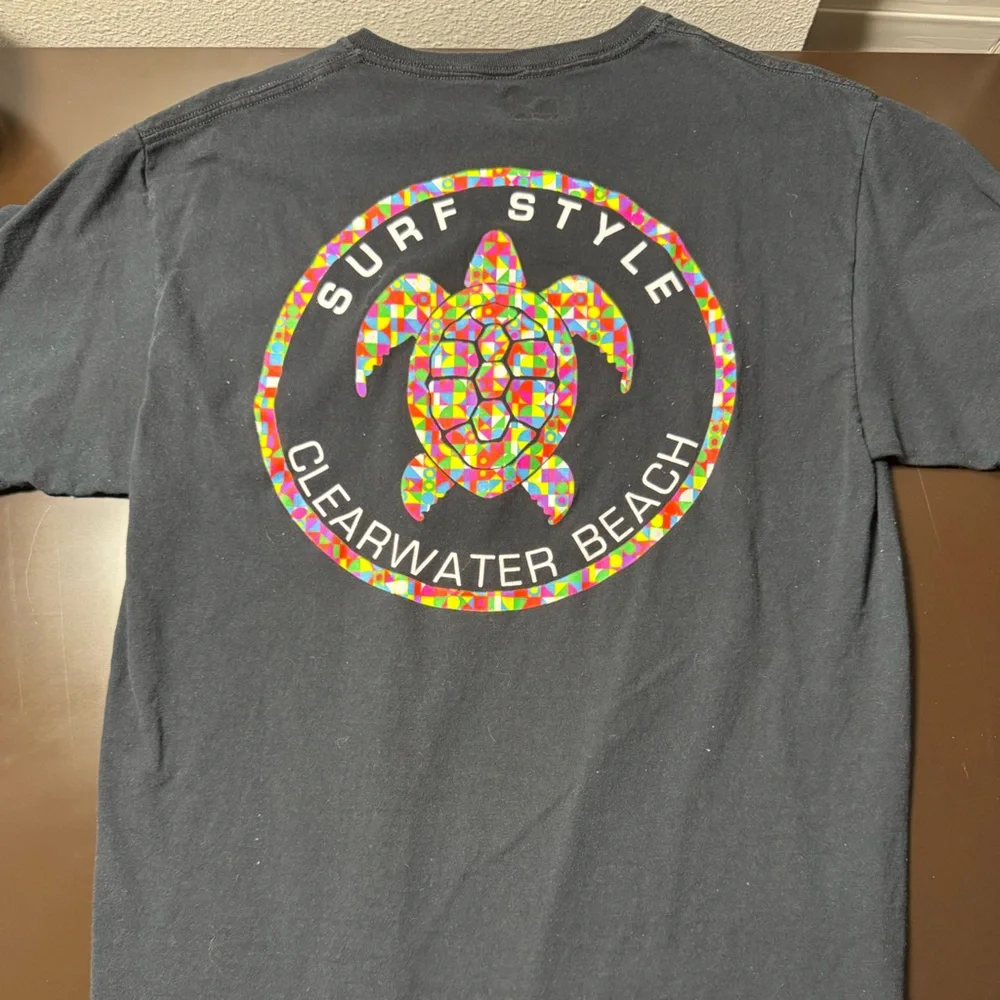 Surf Style Black Short Sleeve Tee - Picture 3 of 3